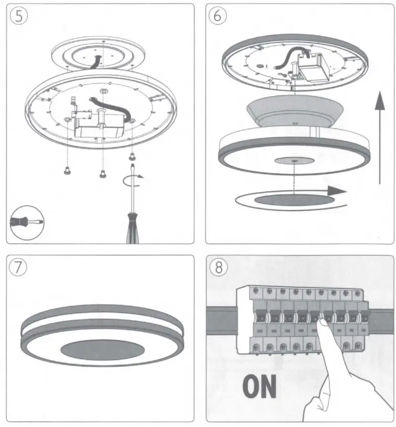 PHILIPS 9454100448 Hue Being Ceiling Light FIG 4=5