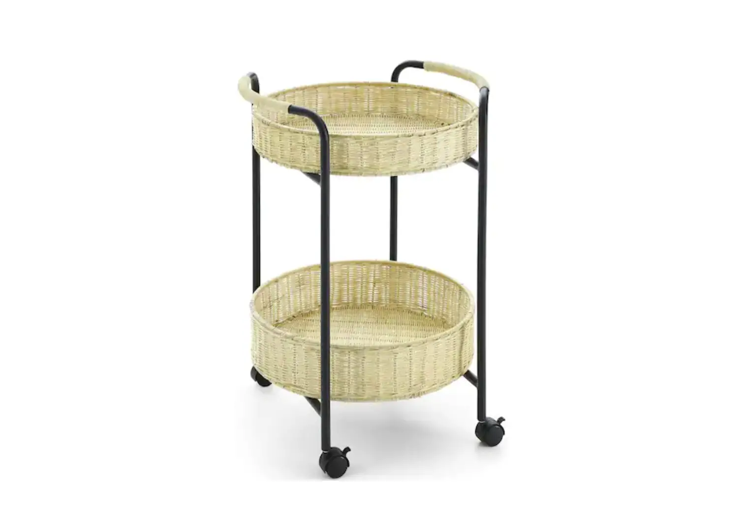 Lucky One Lm-w48735497 2-teir Beige Basket Bar Cart Instruction Manual