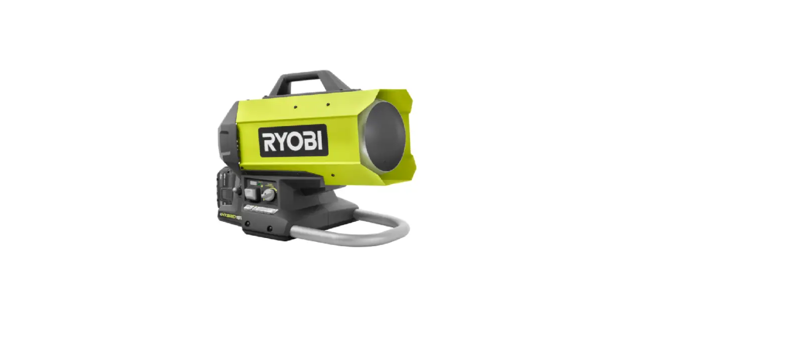 Ryobi Pcl801 18v One+ Hybrid Forced Air Propane Heater User Manual