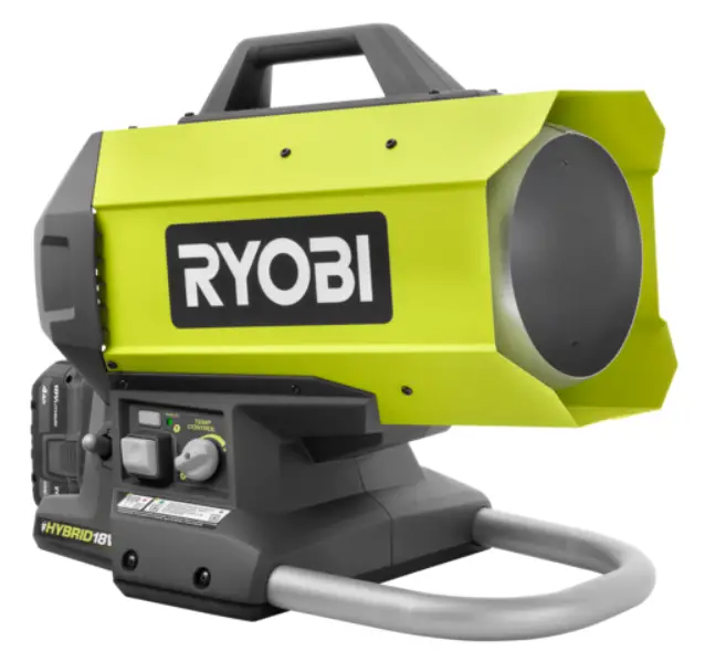 RYOBI PCL801 18V ONE+ Hybrid Forced Air Propane Heater