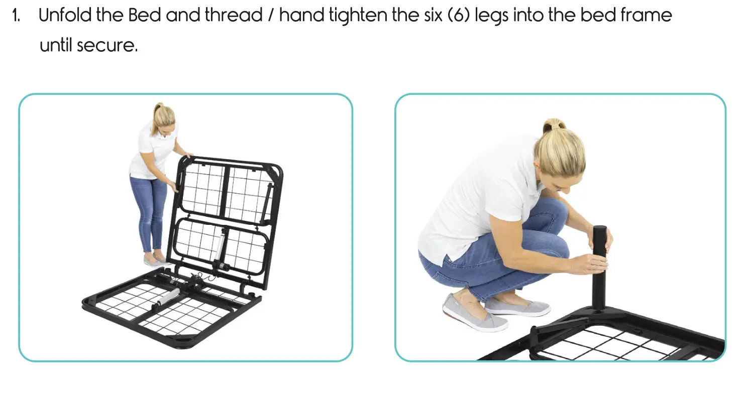 Vive LVA2043 Electric Bed Frame - Assembly 1