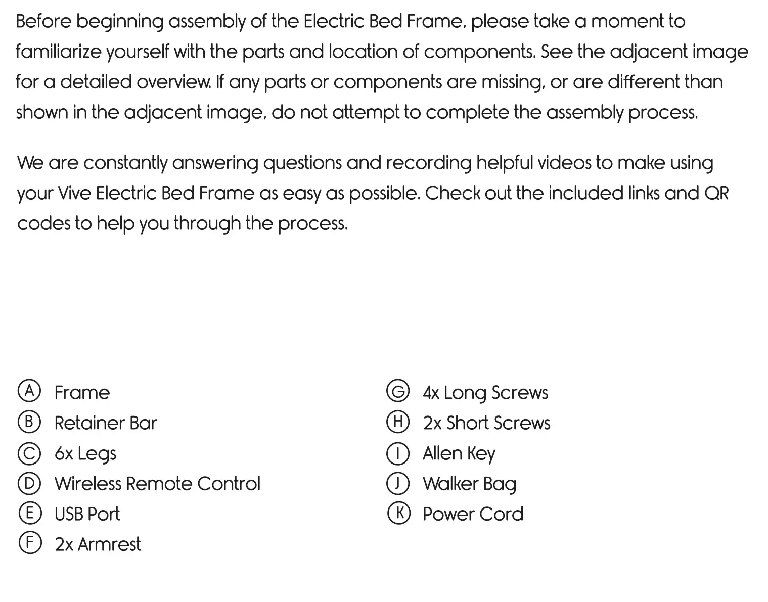 Vive LVA2043 Electric Bed Frame - Overview