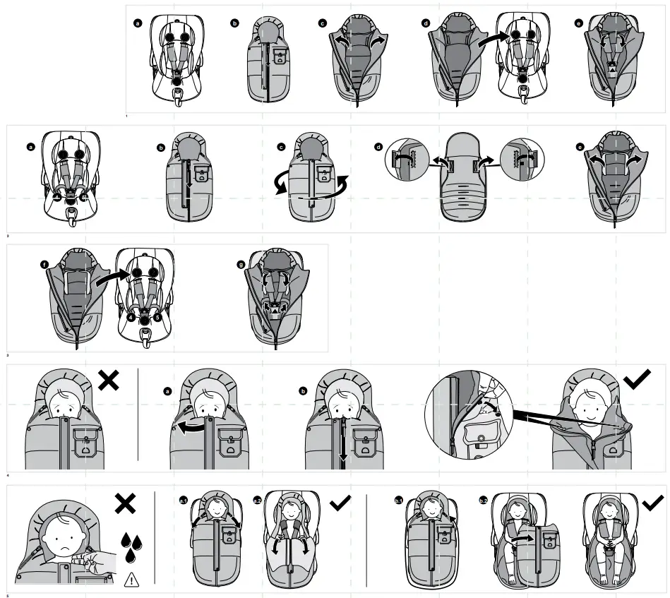 cybex FOOTMUFF MINI Platinum Winter Footmuff Mini - fig 1