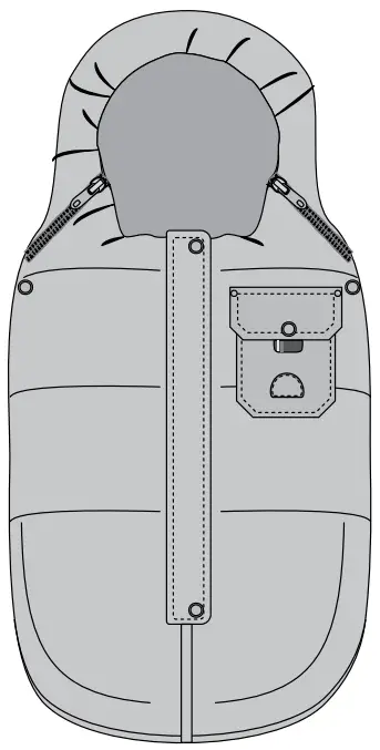 cybex FOOTMUFF MINI Platinum Winter Footmuff Mini