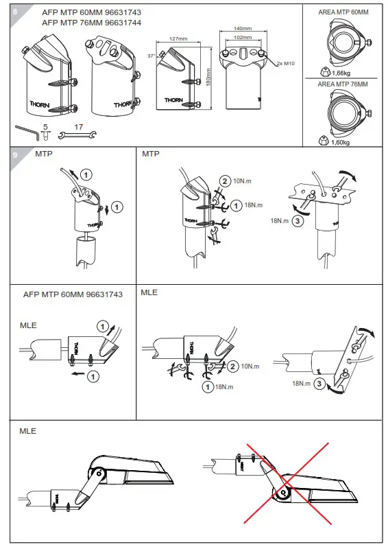 THORN AFP S Area Floodlight Spot LED Light - 6