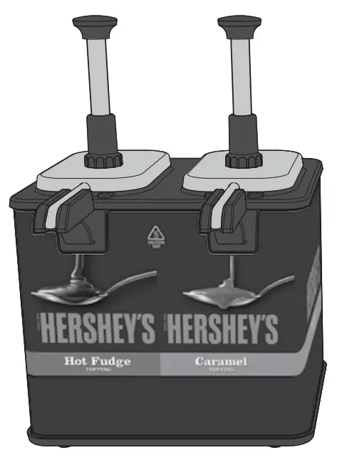 SERVER EZT 4-Pouch Twin Topping Warmer - fig 1