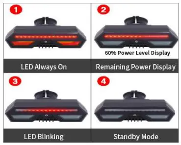 UniGuard BT02 Wireless Control Smart Turning Signal Device Instruction Manual - Left Turn Button