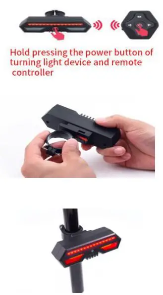 UniGuard BT02 Wireless Control Smart Turning Signal Device Instruction Manual - Remote Controller Pairing