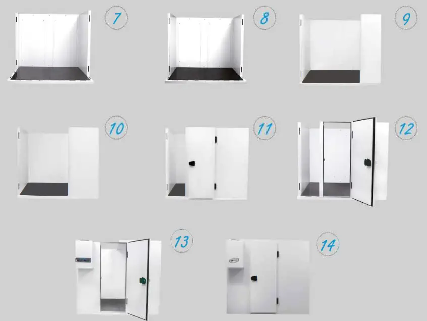ggm gastro KF1815E Stainless Steel Cold Room - ASSEMBLY 2