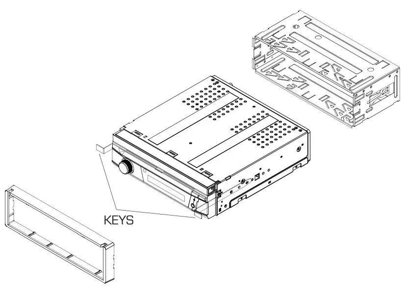 JENSEN DVD Multimedia Receiver CDR7011 - Installation