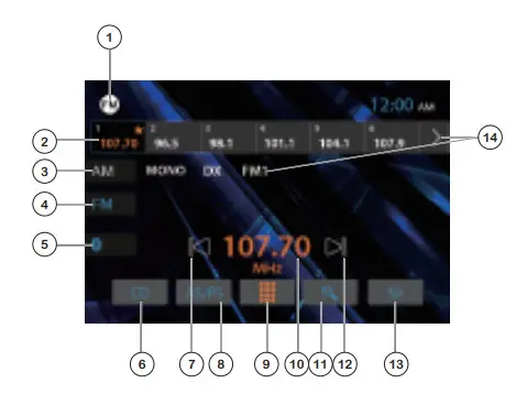 JENSEN DVD Multimedia Receiver CDR7011 - Tuner