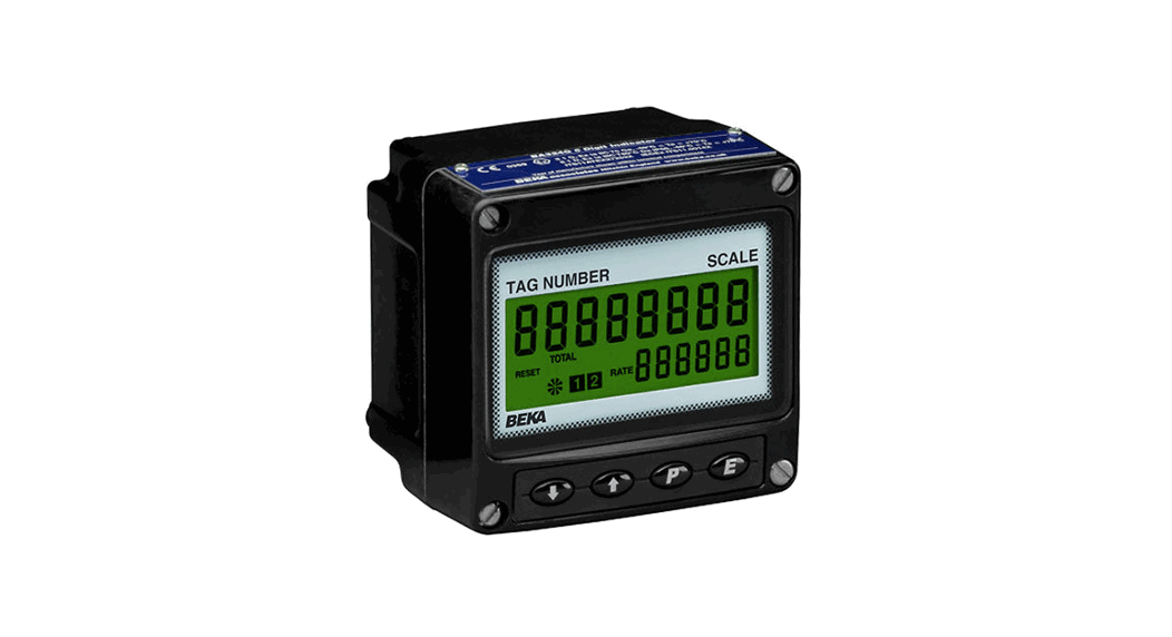 Beka Ag334 Externally Powered Pulse Input Rate Totalizer User Guide
