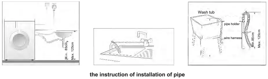 ARDESTO WMS 6109 Fully Automatic Front Loading Washing Machine - drain-pipe