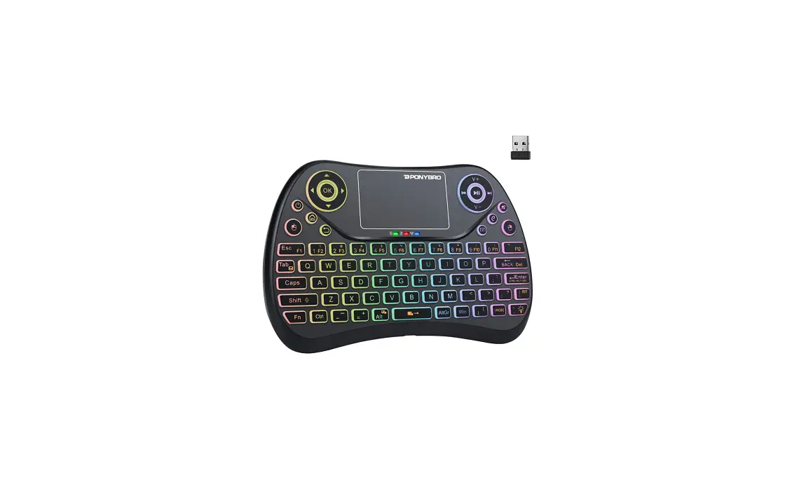 Ponybro‎ T2 Backlit Mini Wireless Keyboard User Manual