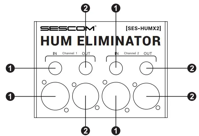 SESCOM-HUMX2-Professional-2-Channel-Passive-Hum-Eliminator-fig 1