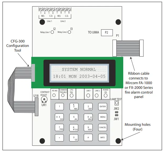 UDACT-300A Connection Diagram