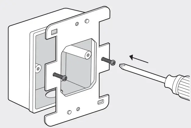 tp-link Omada Wireless Wall Plate Access Point Installation Guide - Insert the enclosed screws and tighten them with a Philips screwdriver