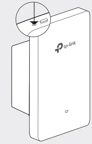 tp-link Omada Wireless Wall Plate Access Point Installation Guide - To remove the EAP from the mounting bracket