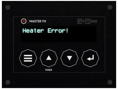 MASTER FX Mystic Mini Compact Haze Generator - Heater Error