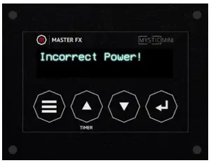 MASTER FX Mystic Mini Compact Haze Generator - Incorrect Power