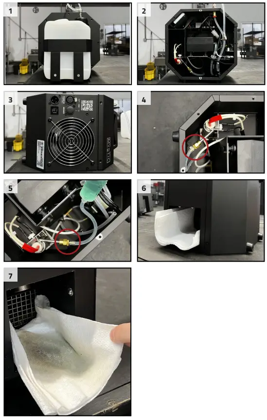 MASTER FX Mystic Mini Compact Haze Generator - MAINTENANCE