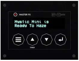 MASTER FX Mystic Mini Compact Haze Generator - ready to haze