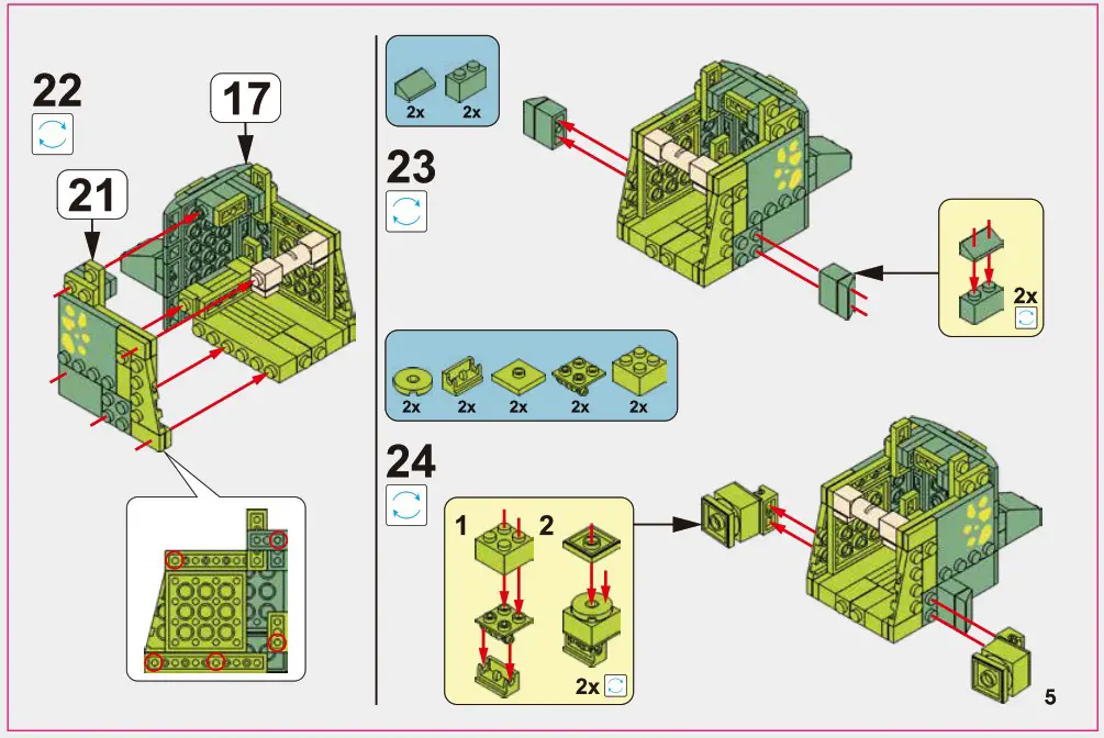 Kmart 43216871 242 Piece Dinosaur Construction Accessories Holder - Product Overview 5