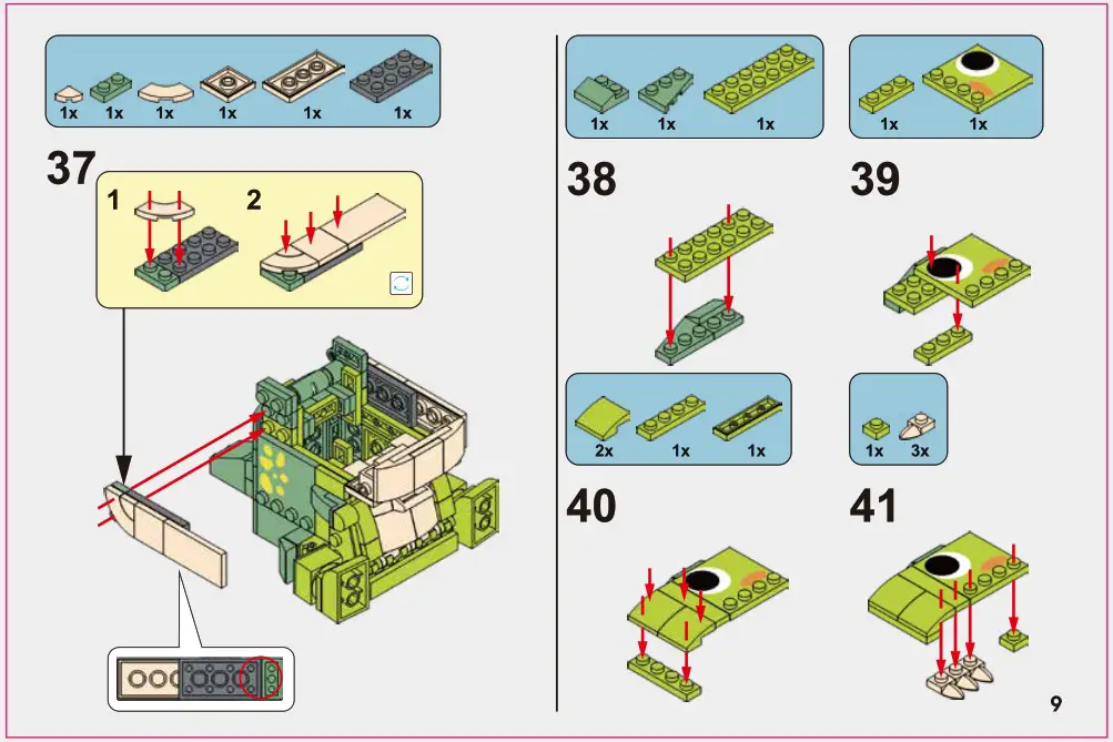 Kmart 43216871 242 Piece Dinosaur Construction Accessories Holder - Product Overview 9