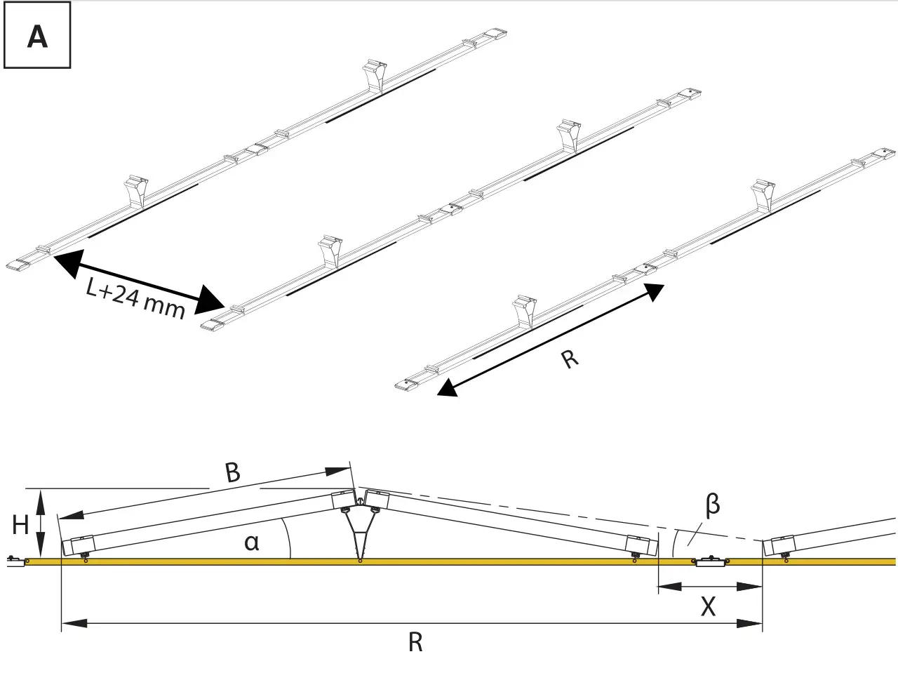 Renusol FS10-EW Solar Panel Mounting - Figure A