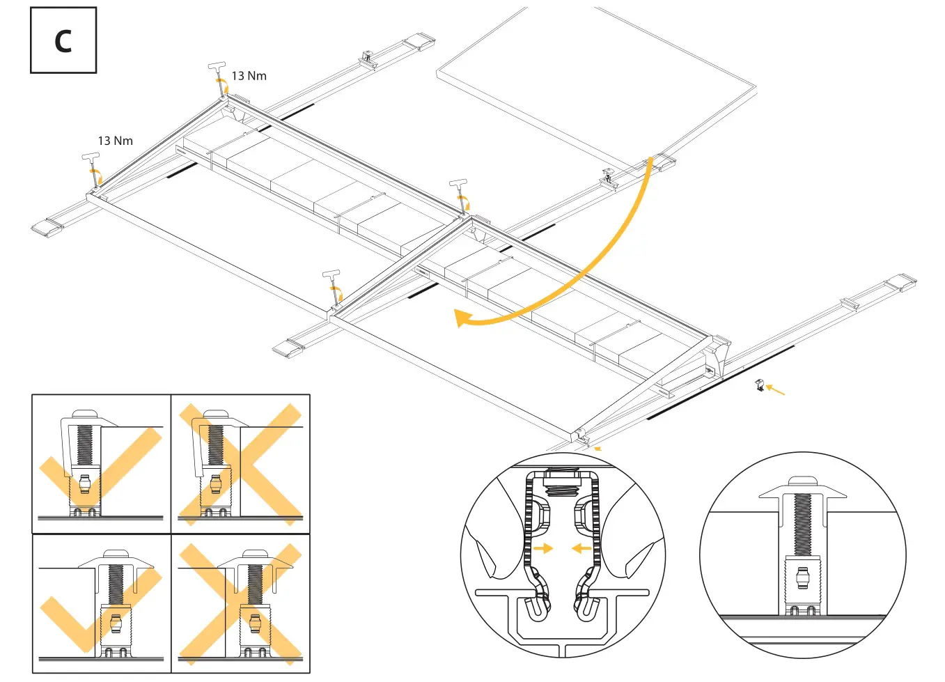 Renusol FS10-EW Solar Panel Mounting - Figure C
