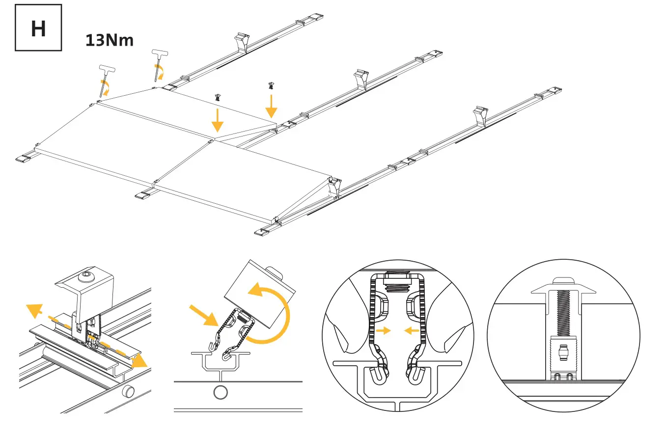Renusol FS10-EW Solar Panel Mounting - Figure H