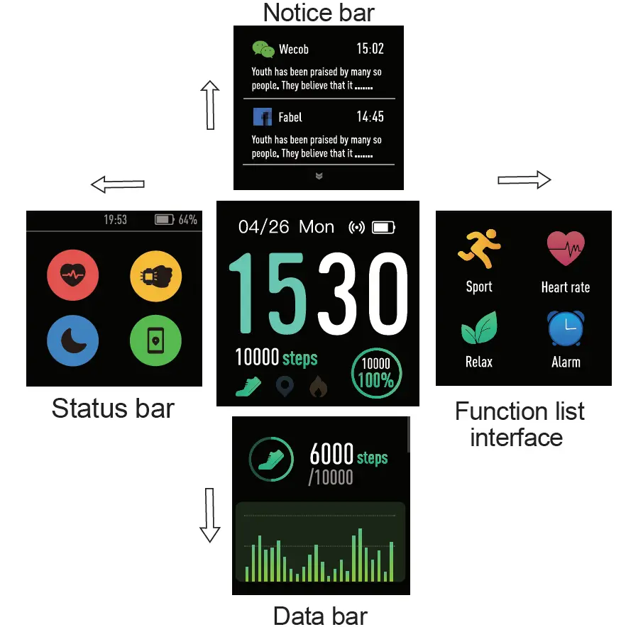 willful SW021 Smartwatch Operating Instructions-2