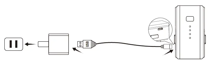 Charging the drone battery