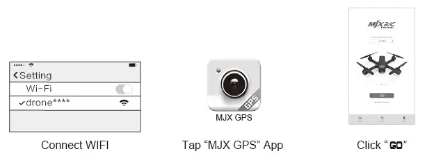 How to link the “MJX GPS” to the camera