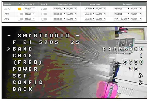 VTX Band and channel