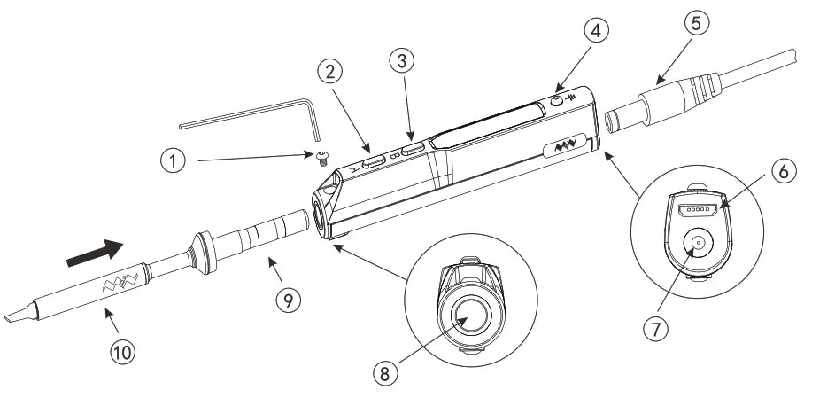 MINIWARE TS100 Mini Soldering Iron-