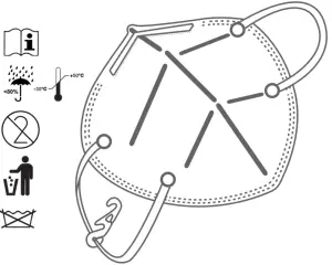 medisana RM 100 Particle Filtering Half Masks