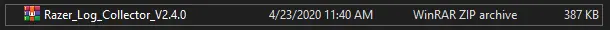 Razer Log Collector.