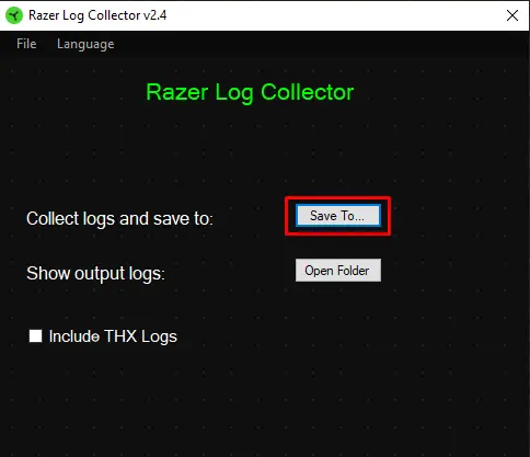 Razer Log Collector.