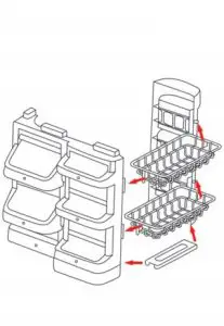 kogan NBSPMRKTPLA Kids Supermarket Playset- Clip the baskets