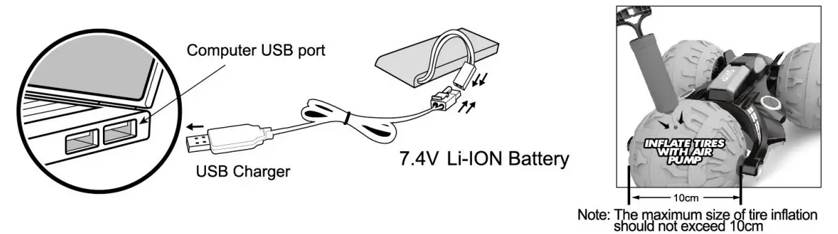 Huang Bo Toys Factory HB SL12 24 Amphibious Spheric RC Toys - FIG 1