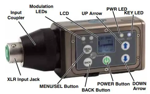 LECTROSONICS DPR Digital Plug-On Transmitter fig2