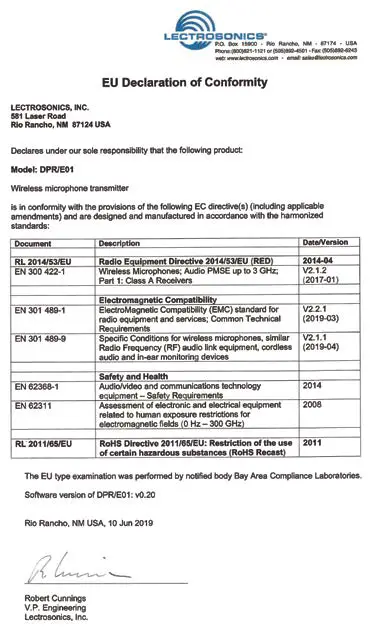 LECTROSONICS DPR Digital Plug-On Transmitter fig61