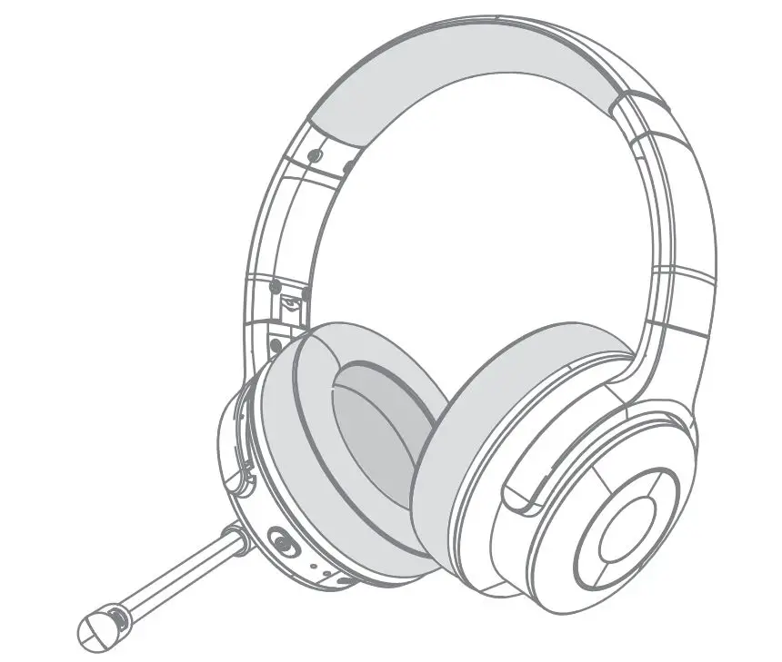 Ulacici B087 Wireless Active Noise Cancelling Headset