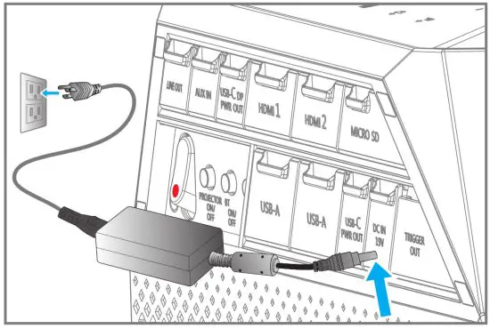 MOSICGO Sport MG2U-S Ultra Short Throw Projector - Connect the