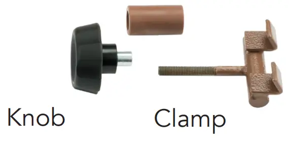 COMPASS HEALTH PB7035 Pro Basics Clamp On Half Rails-