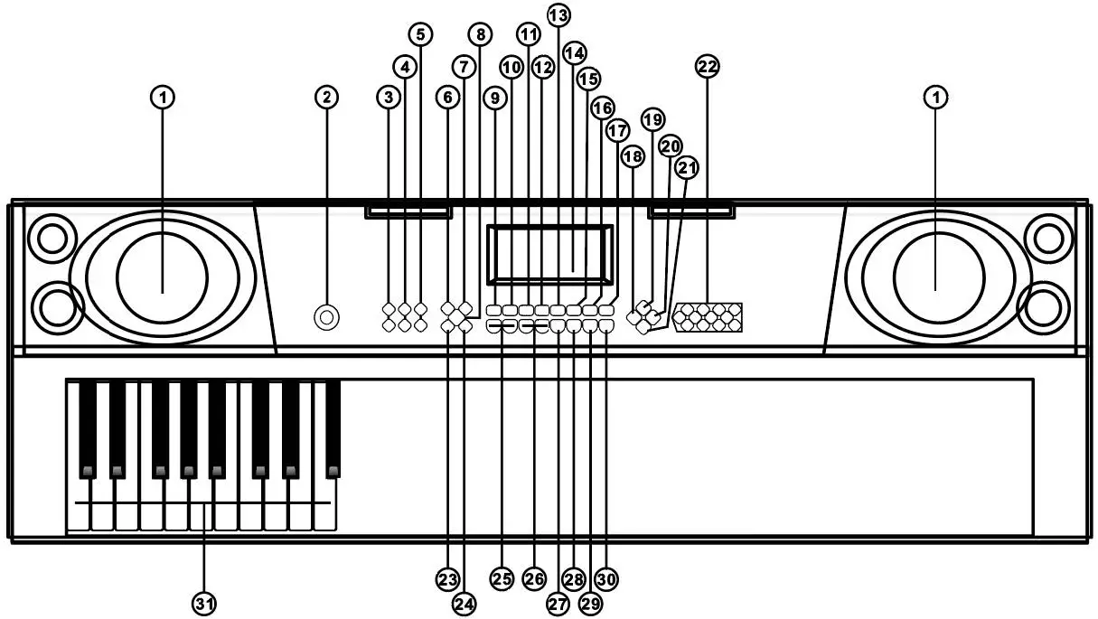 max-MUSIC-KB2-Electronic-Keyboard-61-key-fig1