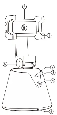 Xing Da Electronics XO-10026 Auto Object Tracking Phone Holder-fig2