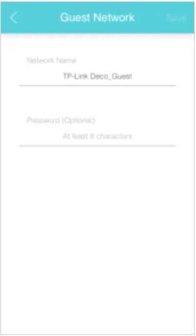 tp-link Whole-Home Wi-Fi System Deco M5 User Guide - Create Network Name and Password