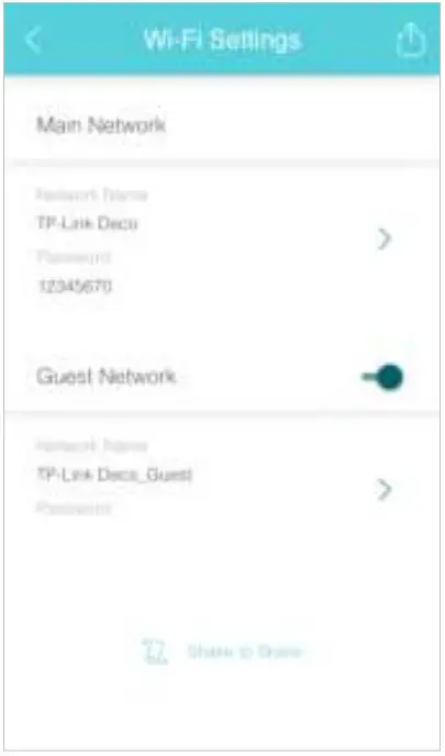 tp-link Whole-Home Wi-Fi System Deco M5 User Guide - Enable Guest Network